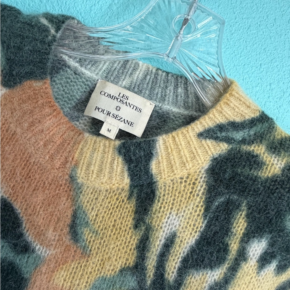 💎🇫🇷 RARE Sézane x Les Composantes Silene Jumper, Garden Flowers - Picture 3 of 10